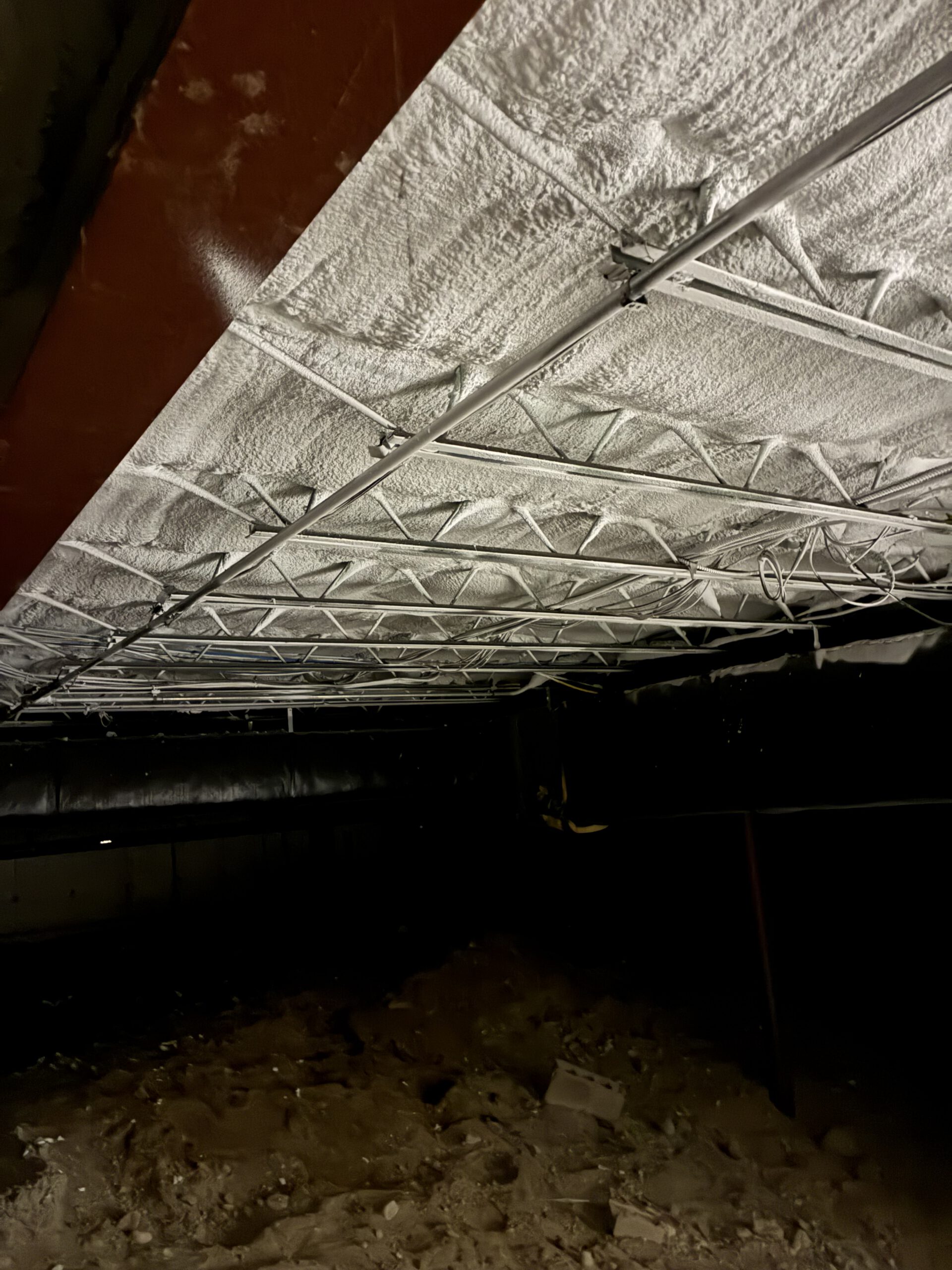 Spray foam insulation and thermal coating at Grace Chapel Church in Foxboro