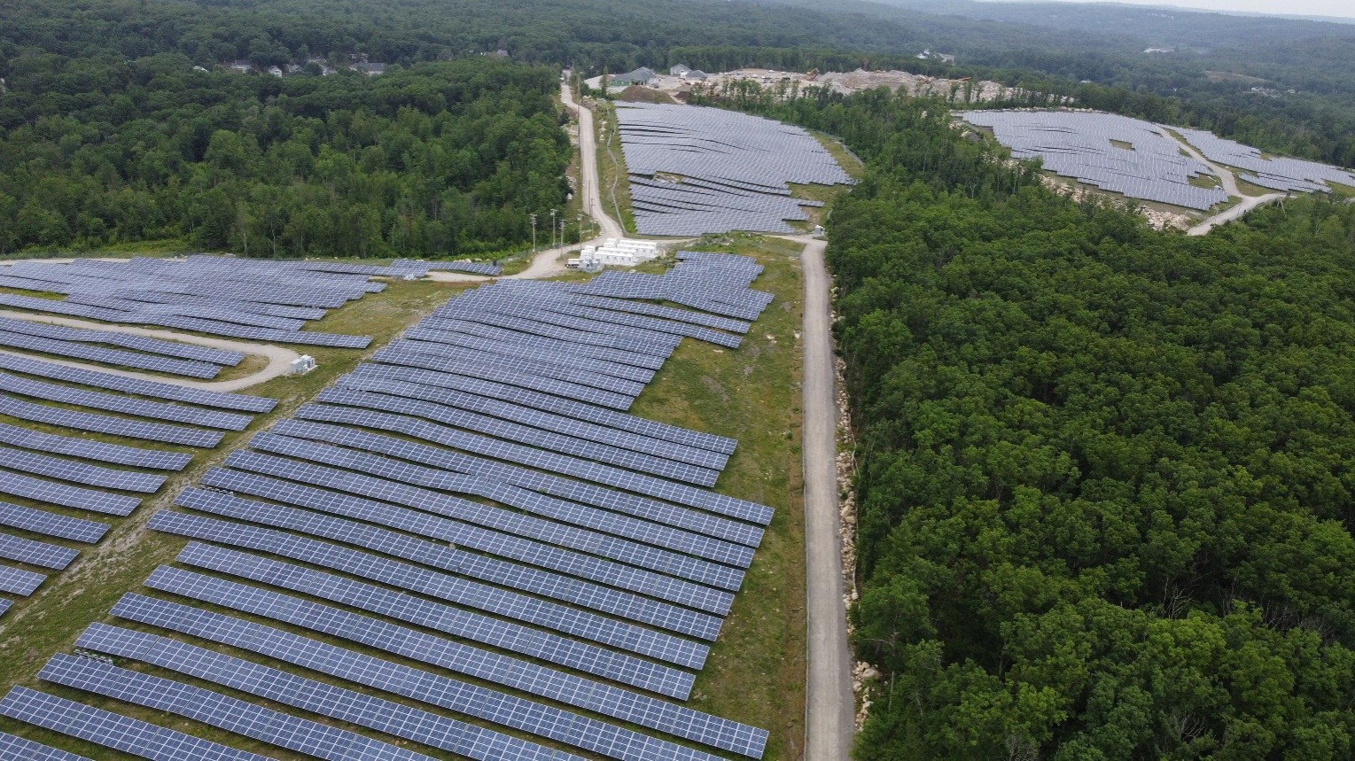 Aerial view of the Northbridge I and II solar installations