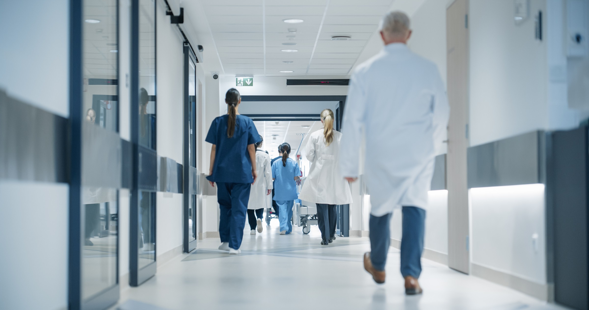 Healthcare facility corridor
