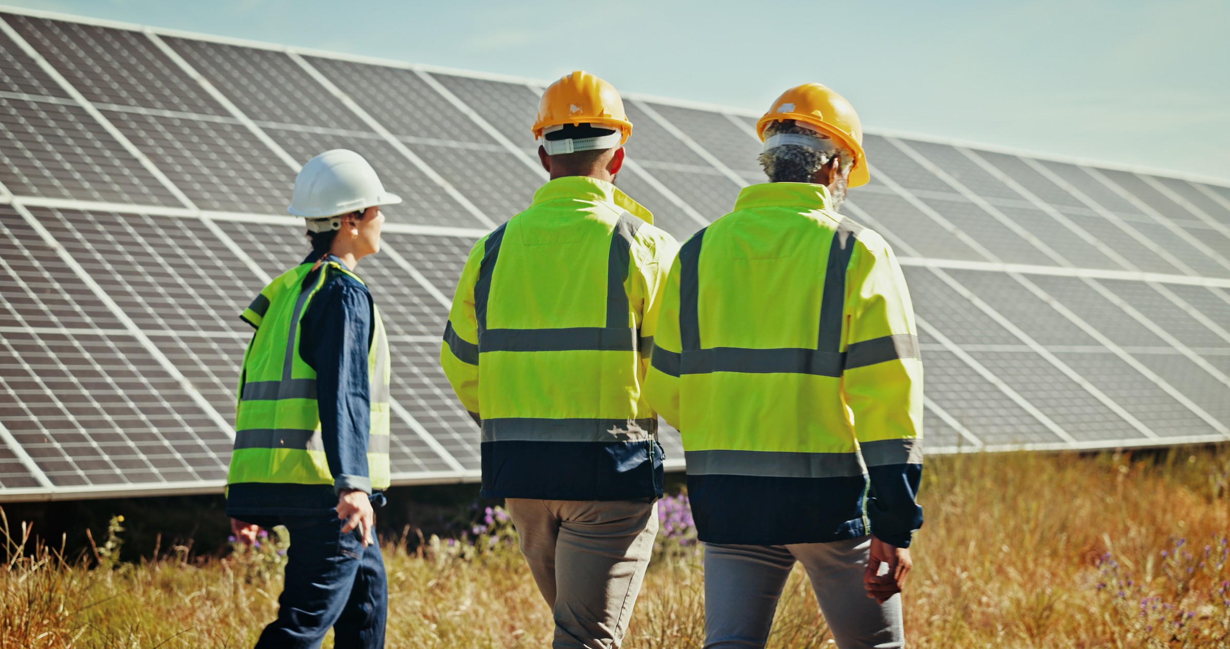 Solar installation crew